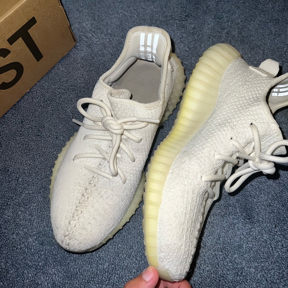 Triple White Yeezys
